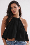Black Air Halter Top