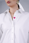 White Oversized Poplin Shirt