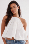 White Air Halter Top