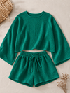 Green Cloud Cotton Lounge Co-ord Set