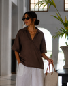 Brown  Breeze Cotton Top