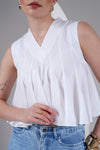 The White Flare Muse Cotton Top