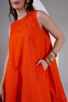 Tangerine Tent Swing Dress