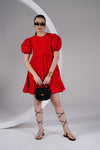 The Red Cherry Cotton Poplin Dress