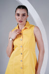 Tailored Sunshine Yellow Dress