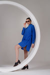 Blue Reverie Cotton Poplin Dress