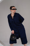 Midnight Ease Linen Co-ord Set