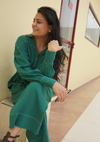 Emerald Double Cloth Cotton Co-ord Set