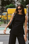 Black GenZ Linen Coord Set