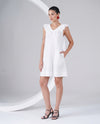 Noir Ruffle Linen Dress