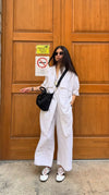 White Ease Linen Co-ord Set