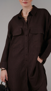 Brown Ease Linen Co-ord Set